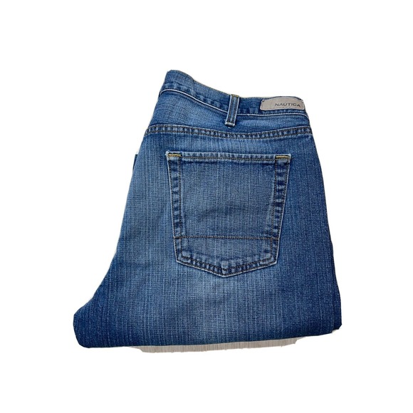 Nautica, Straight, Men's Denim Blue Jeans, Size 36x30 - Picture 1 of 11